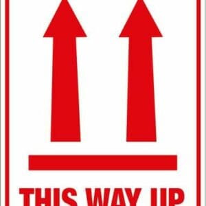 Parcel Labels "THIS WAY UP" 108 x 79mm (500)