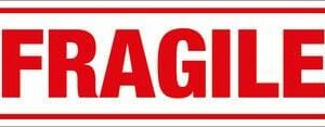 Parcel Labels "FRAGILE" 148 x 50mm (500)