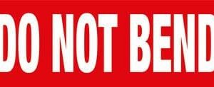Parcel Labels "DO NOT BEND" 89 x 32mm (1000)